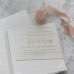 Modern Wedding Invitation Card Transparent Acrylic Invitation With Hard Cover